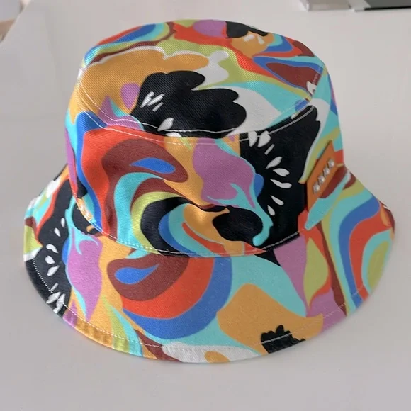 Etro Multi-Color Cotton Canvas Bucket Hat Etro Printed canvas bucket hat Etro main image 4